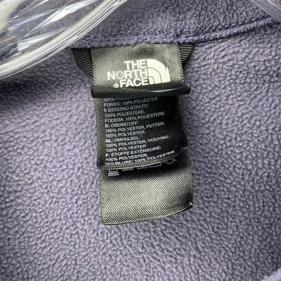 The North Face Jacket Women’s XS Purple Full Zip Lightweight Fleece Mock Neck - Picture 8 of 9